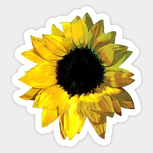 Sunflowers - Yellow Sunflower Closeup Sticker